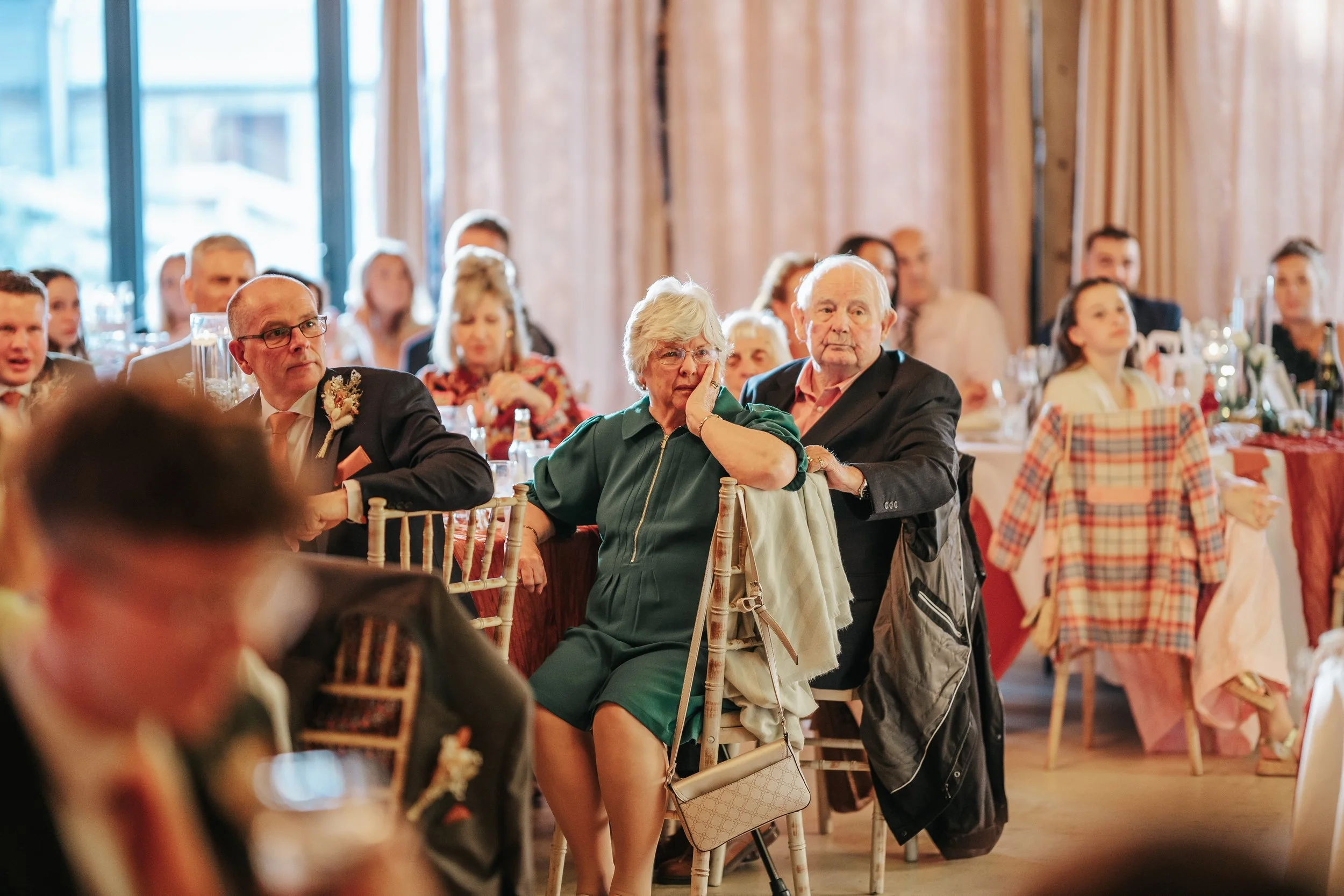 Loella and Gregg relaxed barn wedding moment